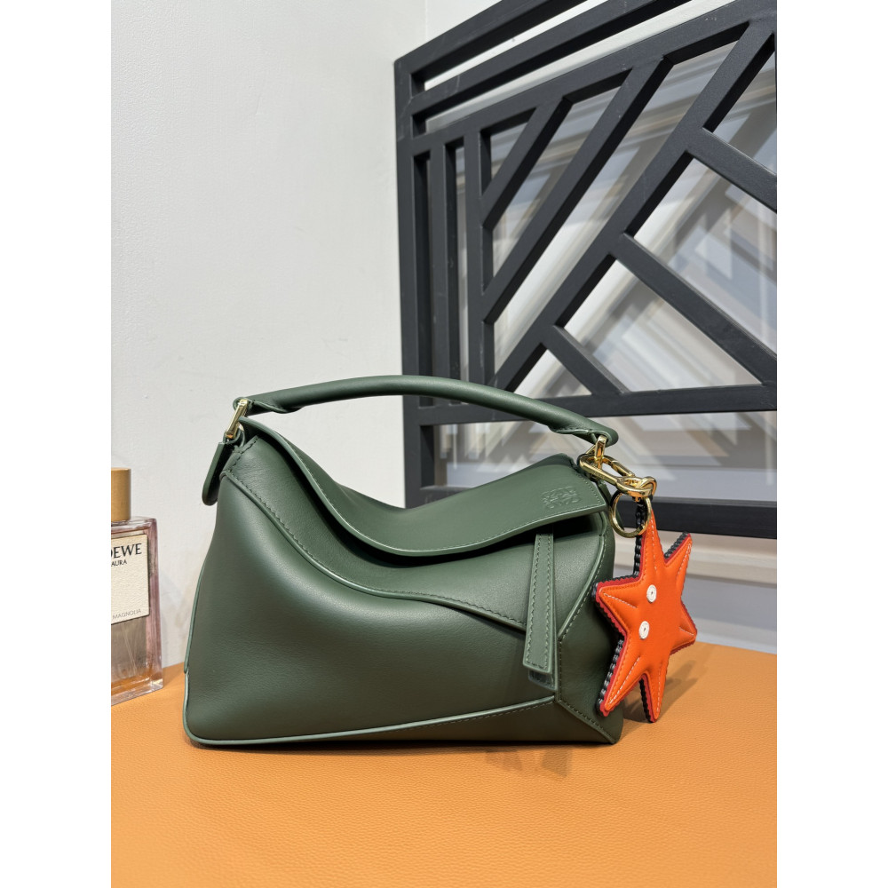 LOEWE New Puzzle Bag – Small Aqua Green