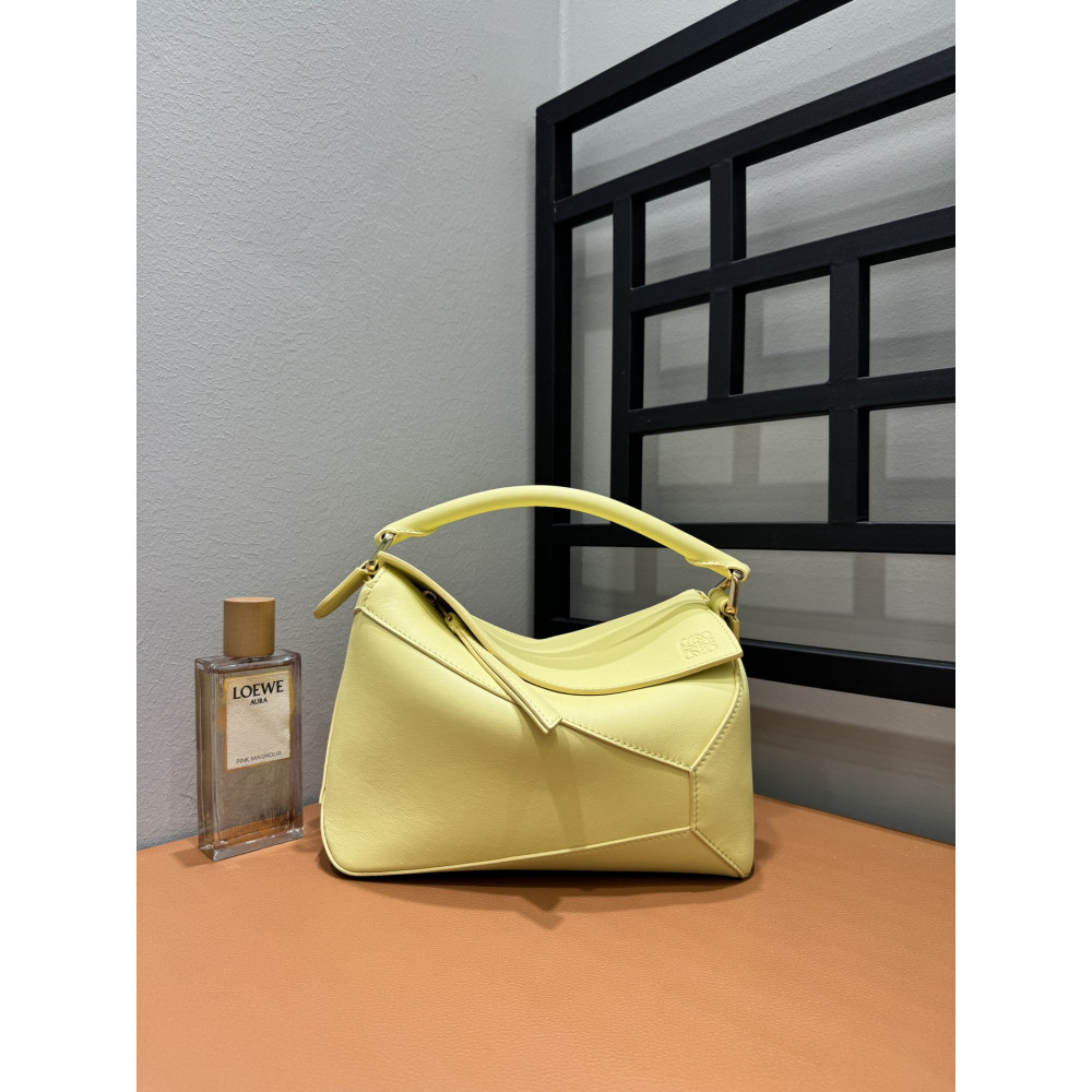LOEWE New Puzzle Bag – Small Vanilla Yellow