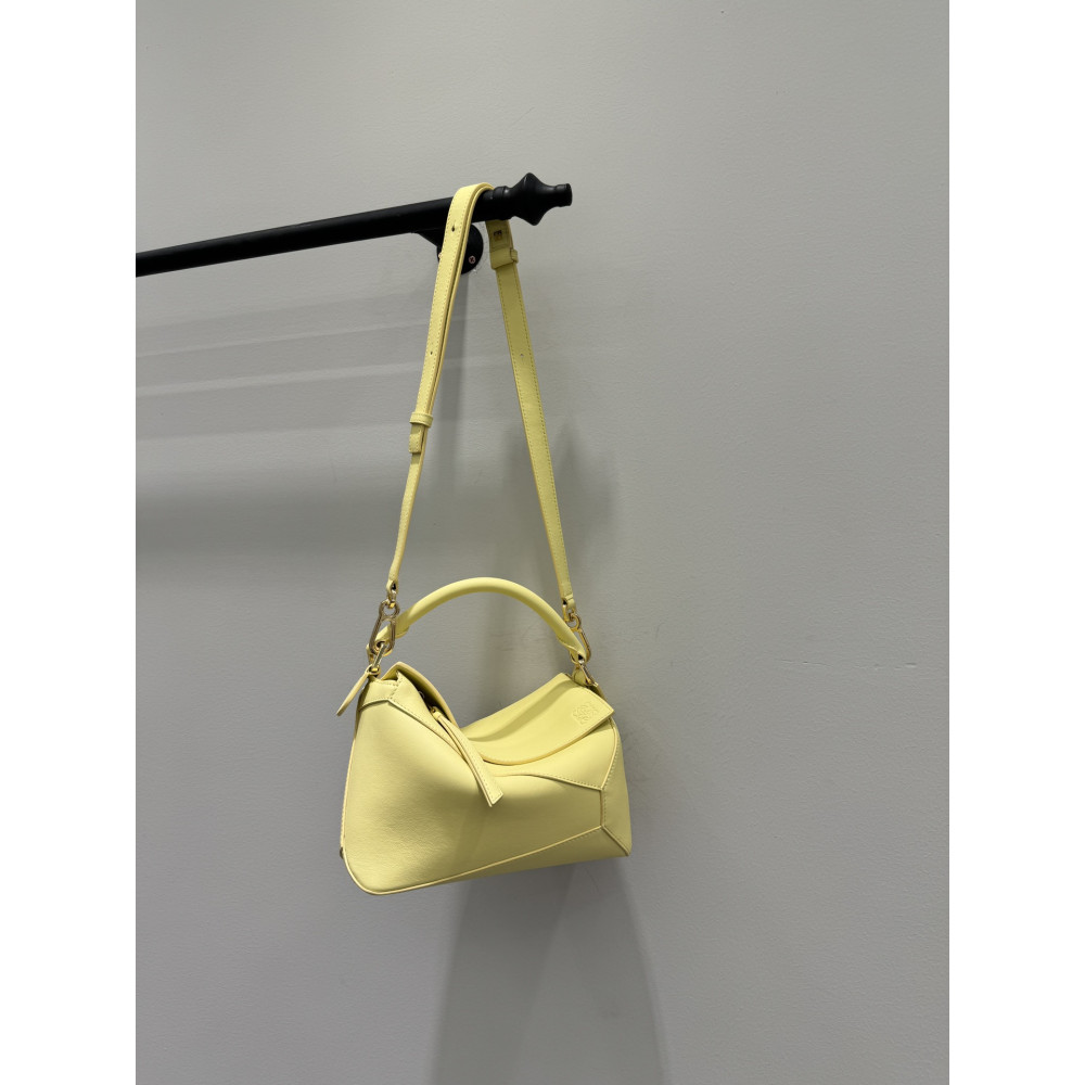 LOEWE New Puzzle Bag – Small Vanilla Yellow