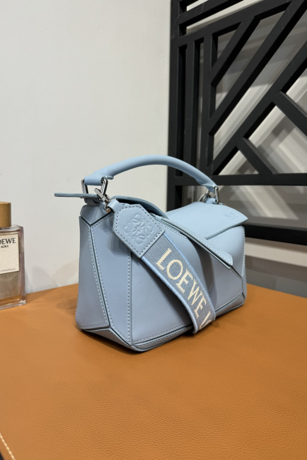 LOEWE Puzzle Bag with Jacquard Letter Strap! 