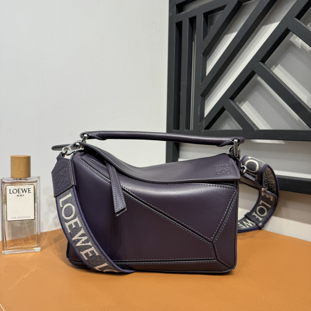 LOEWE Puzzle Bag with Jacquard Letter Strap! 