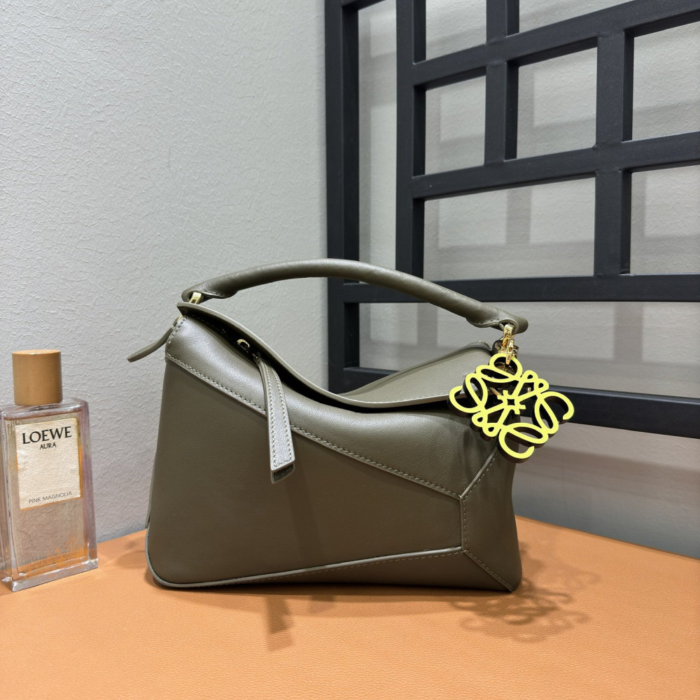 LOEWE New Puzzle Bag – Small Dark Khaki Green!