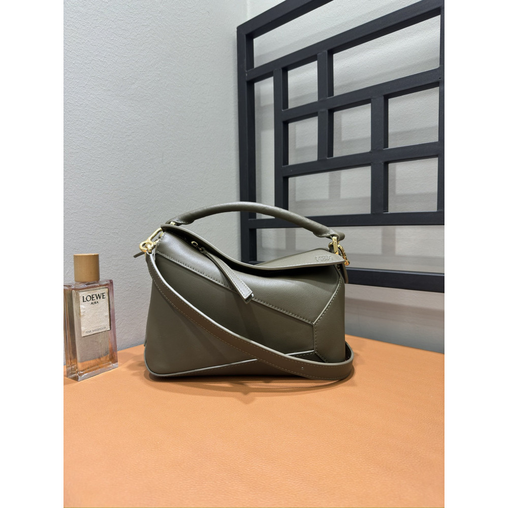 LOEWE New Puzzle Bag – Small Dark Khaki Green!