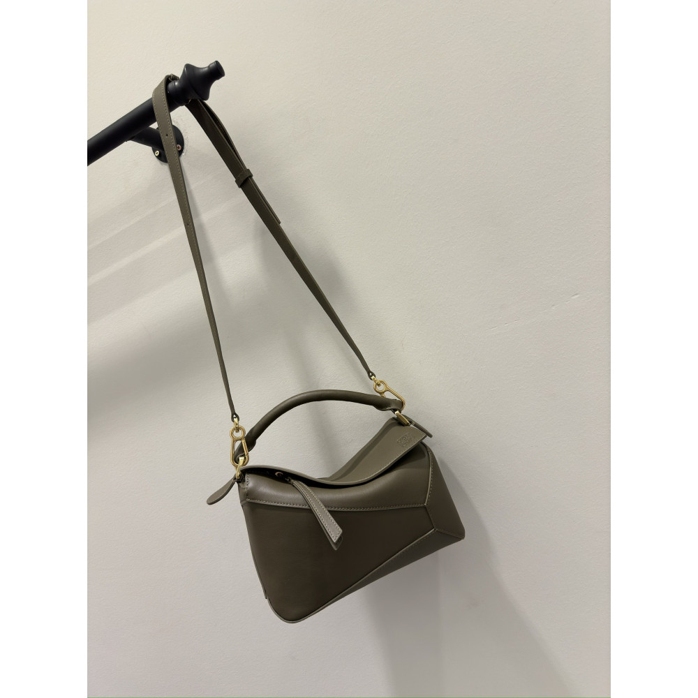 LOEWE New Puzzle Bag – Small Dark Khaki Green!