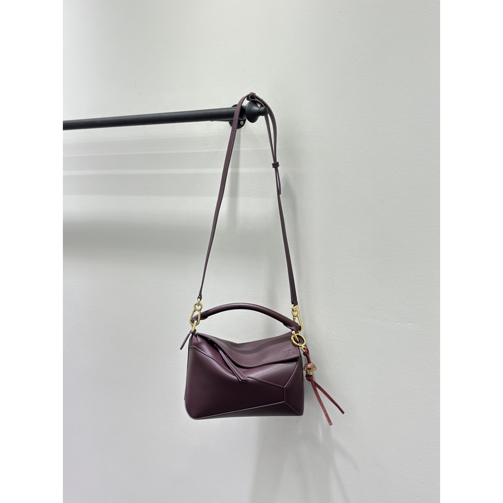 LOEWE New Puzzle Bag – Small Burgundy Red!