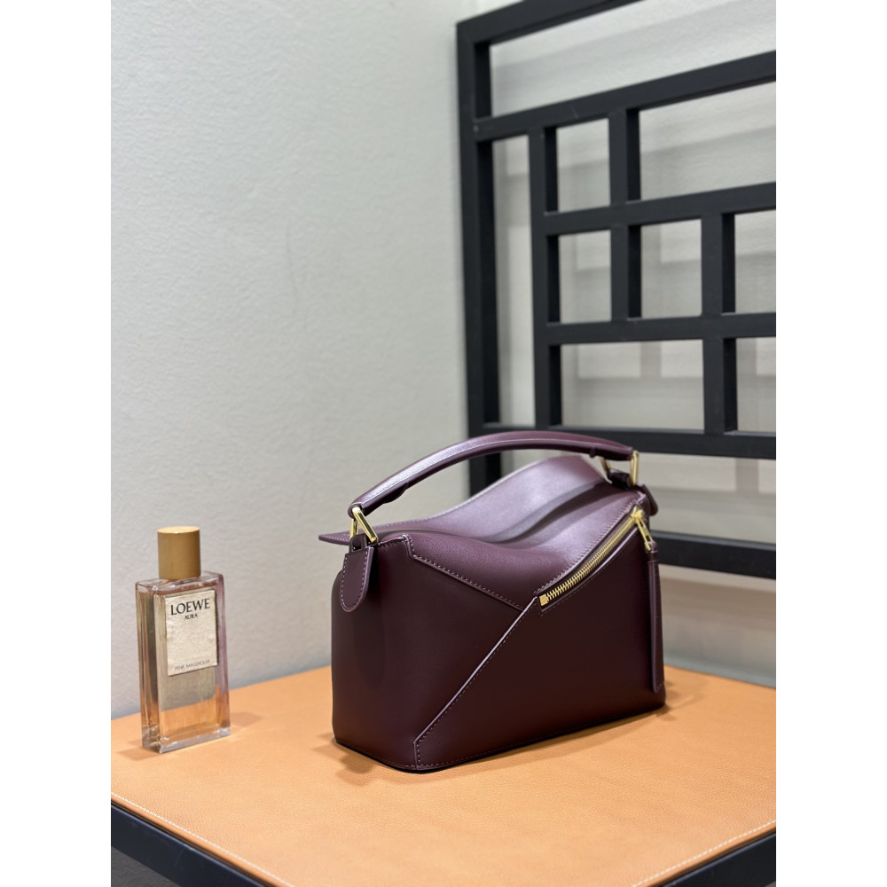LOEWE New Puzzle Bag – Small Burgundy Red!