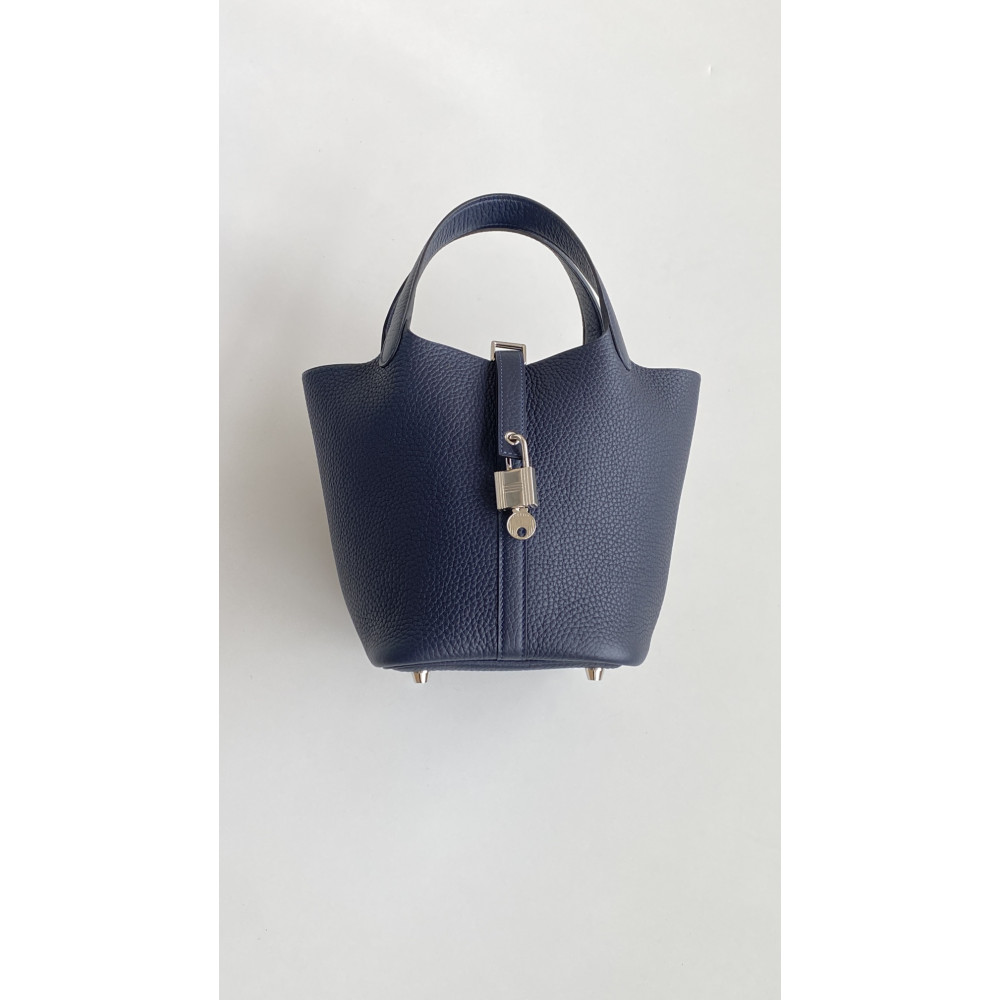 Hermès Picotin Lock Bag 18cm –Midnight Blue