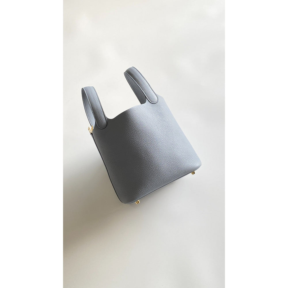 Hermès Picotin Lock Bag 18cm – Linen Blue