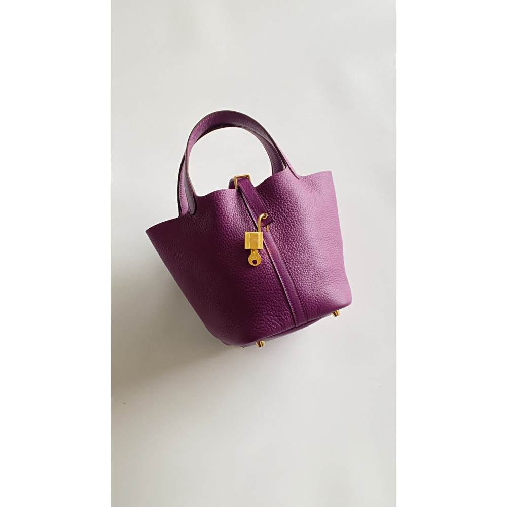 Hermès Picotin Lock Bag 18cm – P9 Sea Anemone Purple