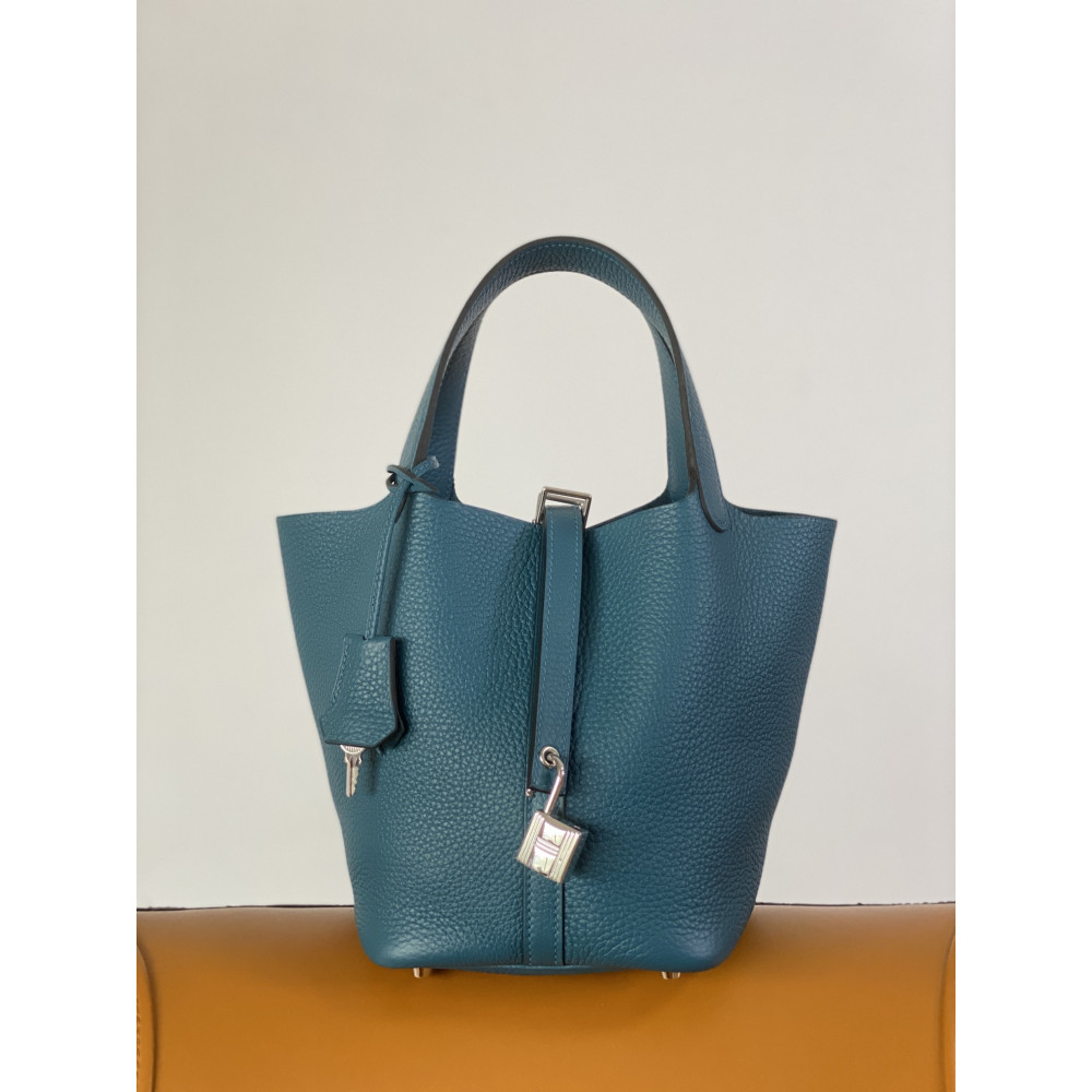 Hermès Picotin Lock Bag 18cm –  Bosporus Green