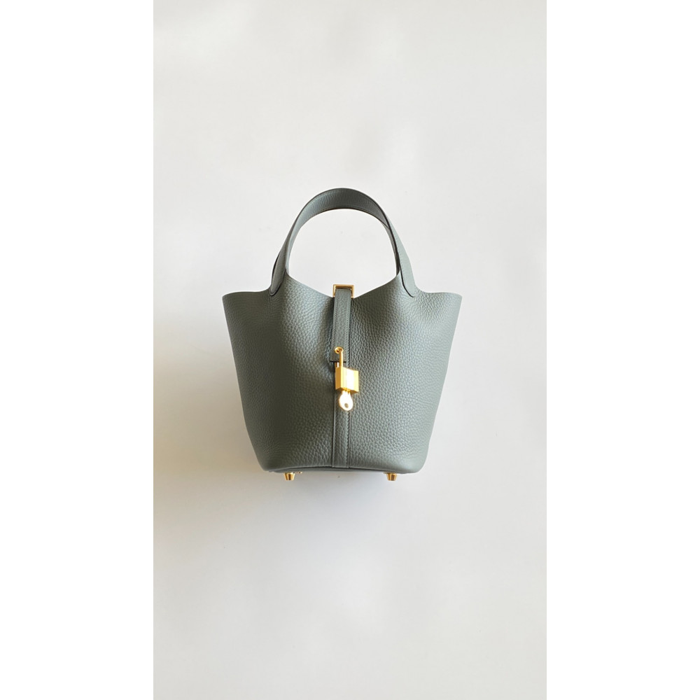 Hermès Picotin Lock Bag 18cm – Almond Green