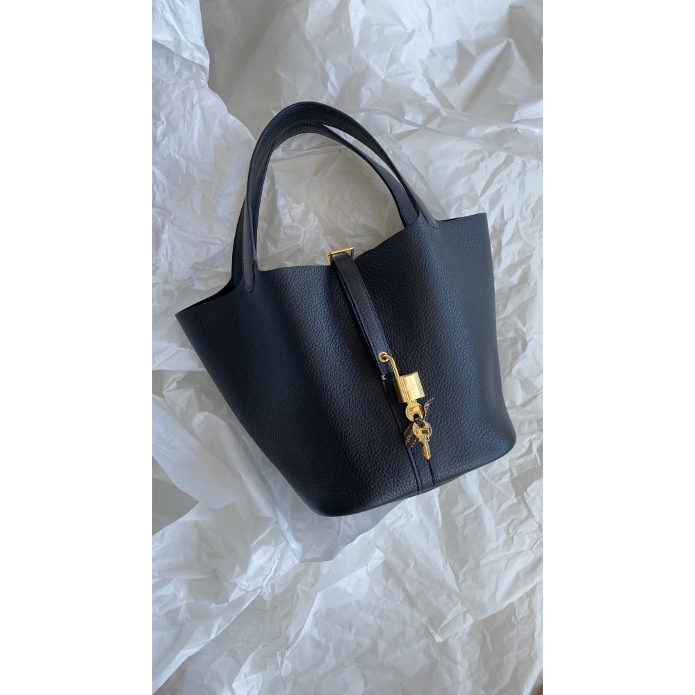 Hermès Picotin Lock Bag 18cm – black