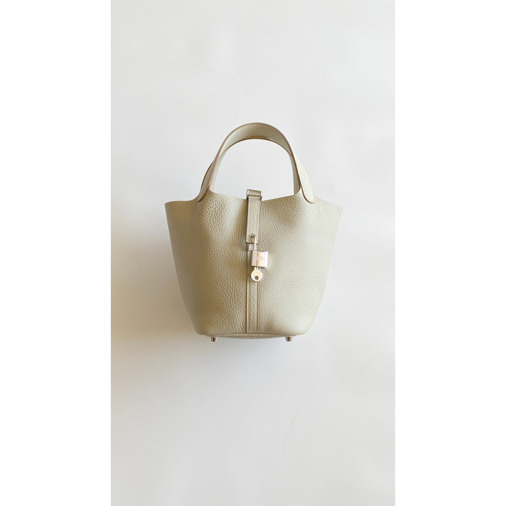Hermès Picotin Lock Bag 18cm –8O Pearl Gray