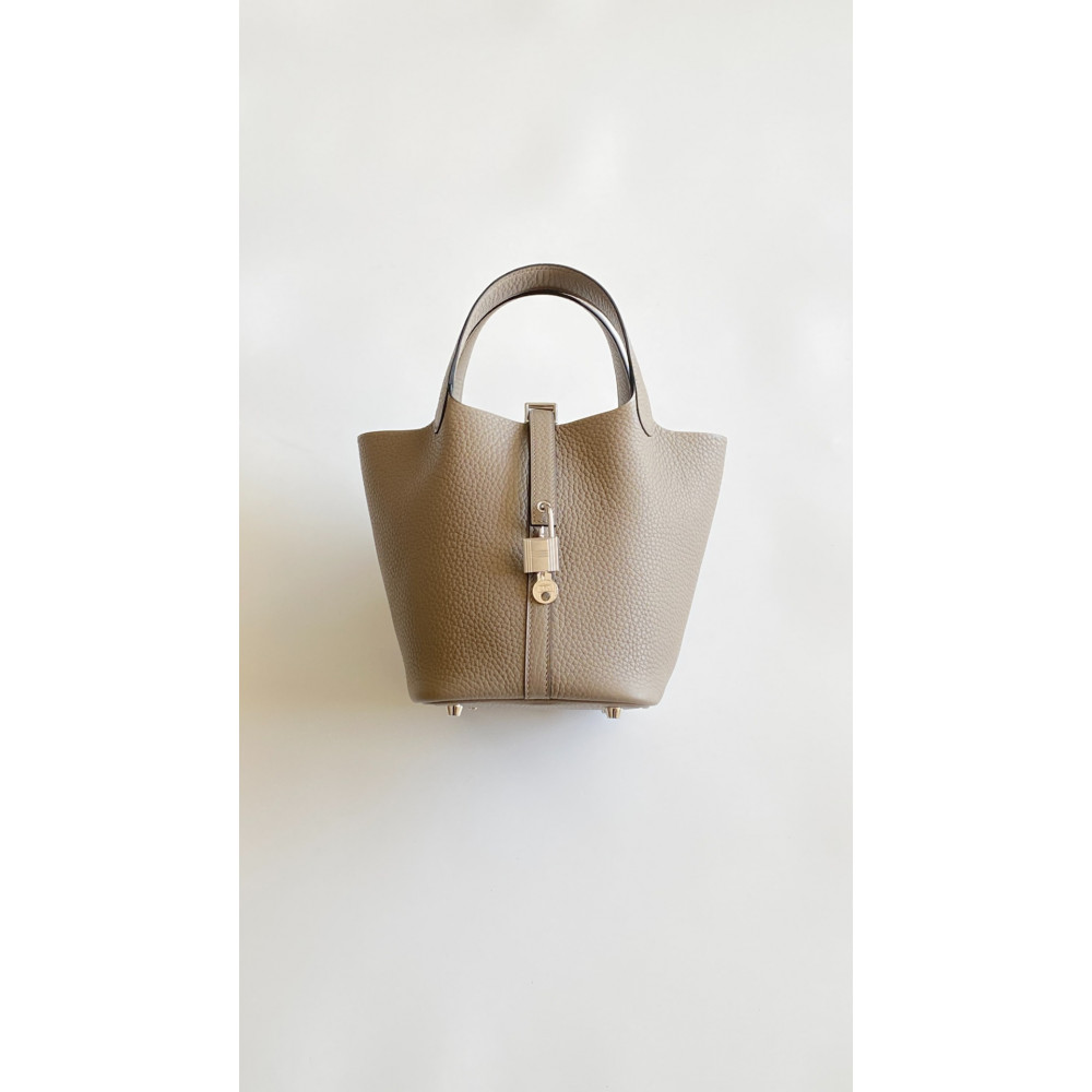 Hermès Picotin Lock Bag 18cm –M8 Asphalt Gray
