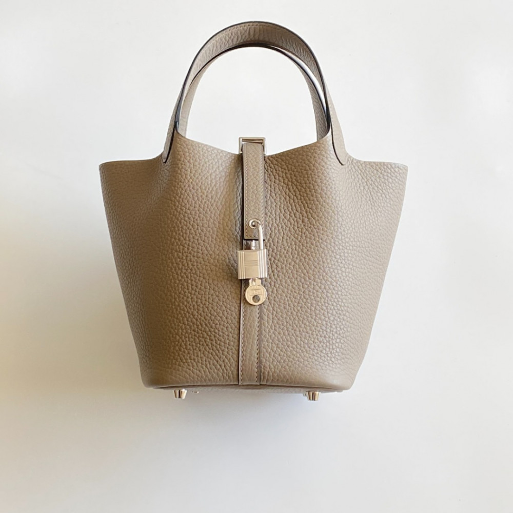 Hermès Picotin Lock Bag 18cm –M8 Asphalt Gray