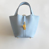 Hermès Picotin Lock Bag 18cm –Haze Blue