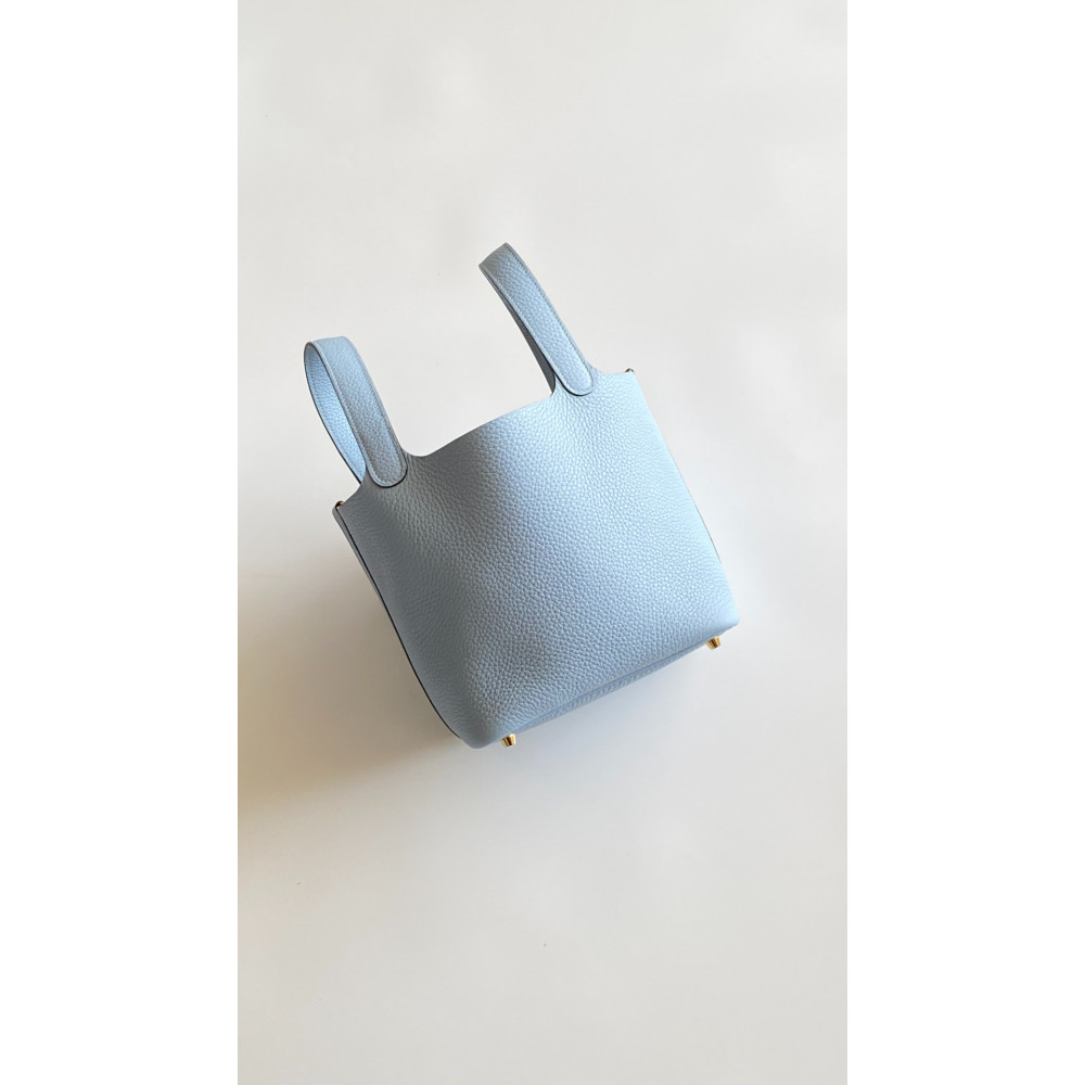 Hermès Picotin Lock Bag 18cm –Haze Blue