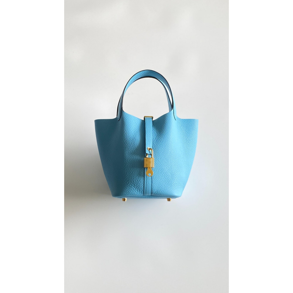 Hermès Picotin Lock Bag 18cm – Macaron Blue
