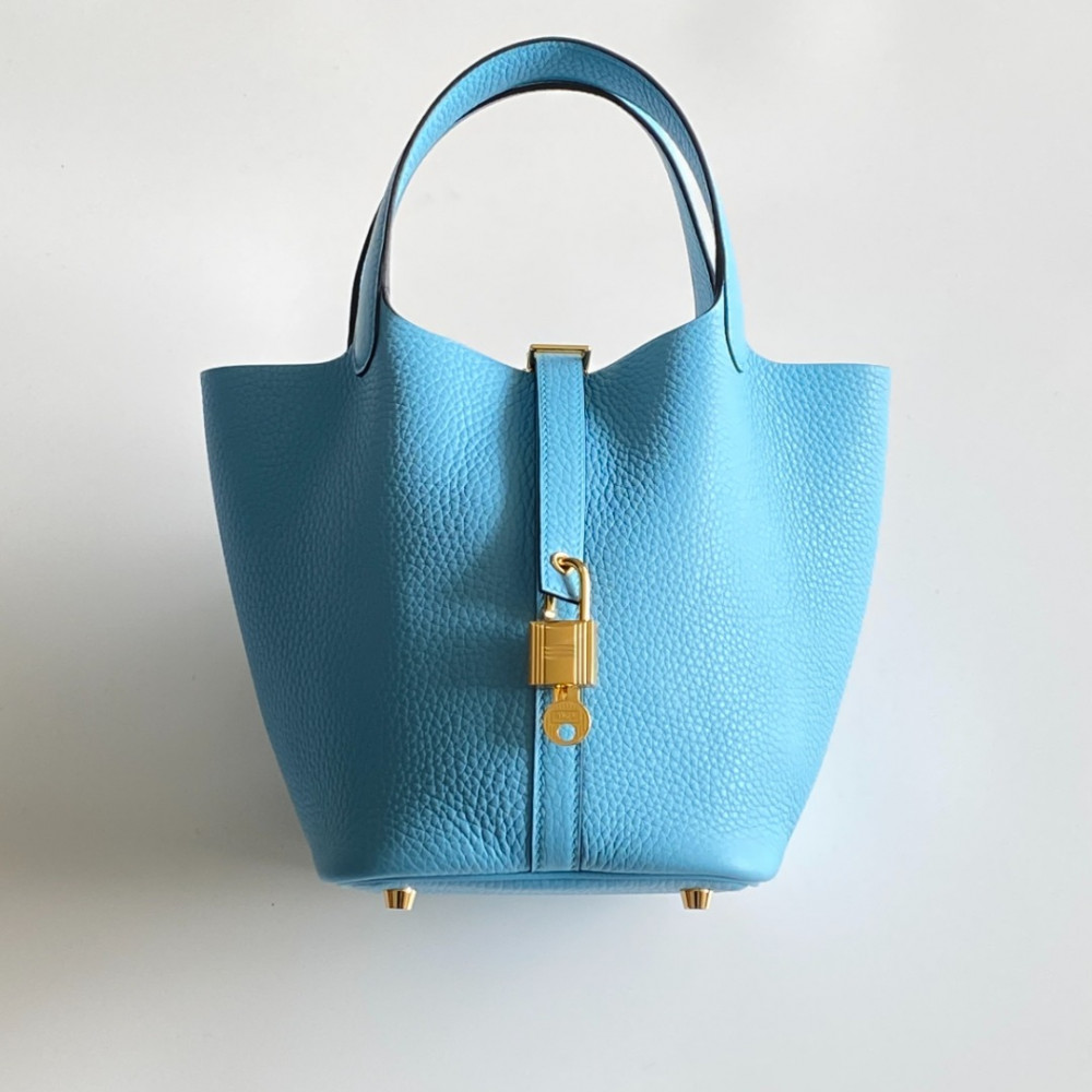 Hermès Picotin Lock Bag 18cm – Macaron Blue