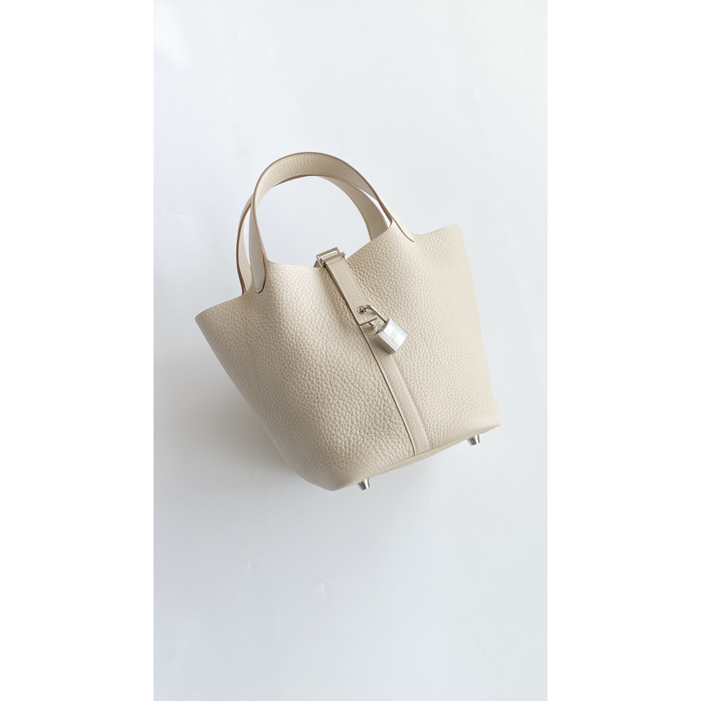 Hermès Picotin Lock Bag 18cm – Milkshake White