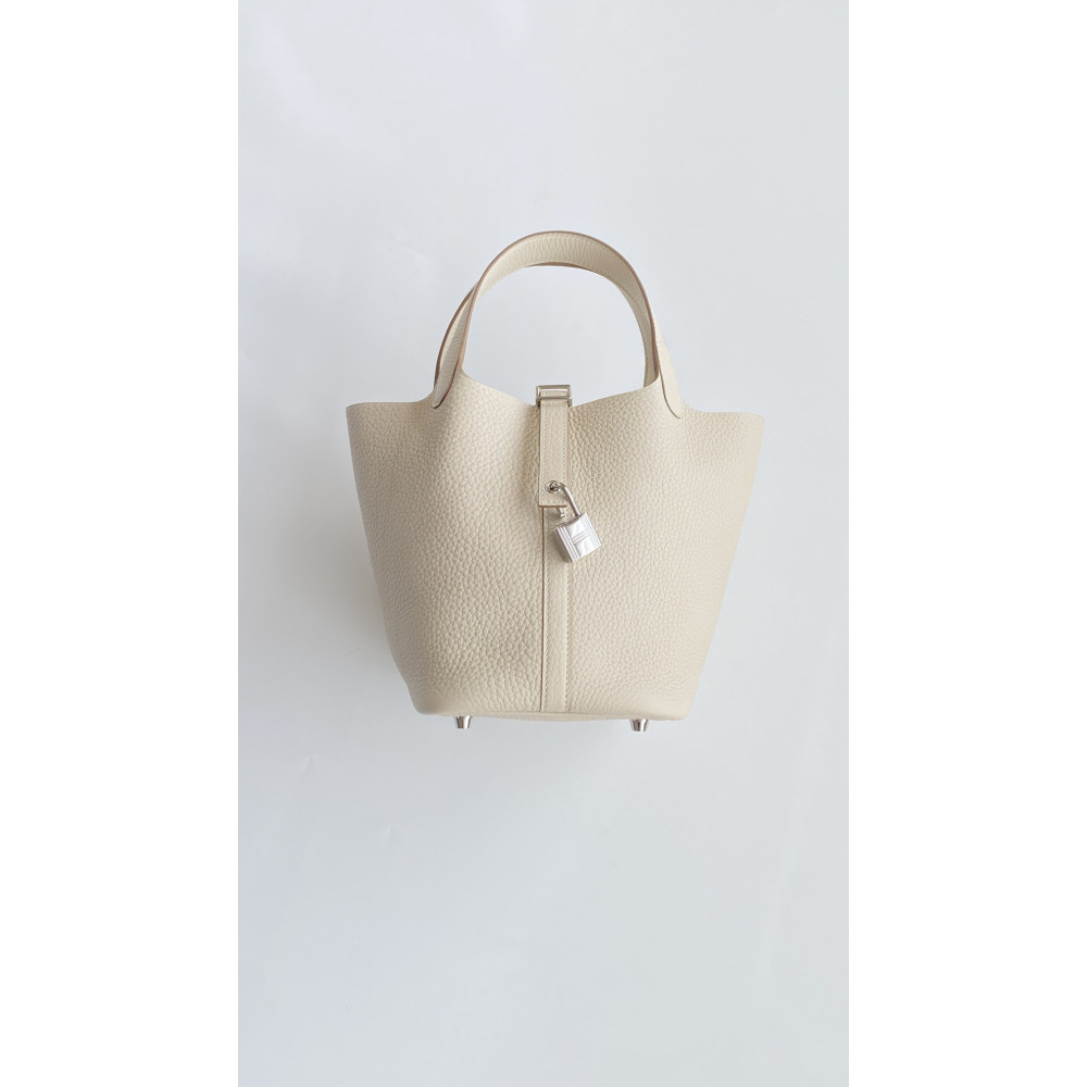 Hermès Picotin Lock Bag 18cm – Milkshake White
