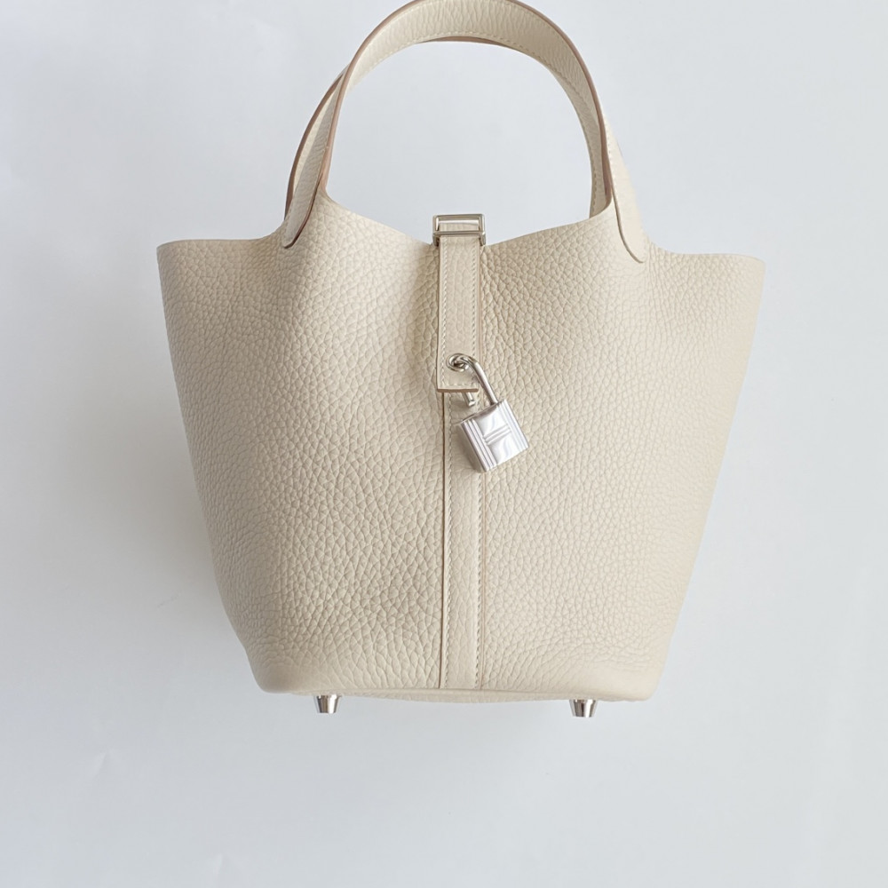 Hermès Picotin Lock Bag 18cm – Milkshake White