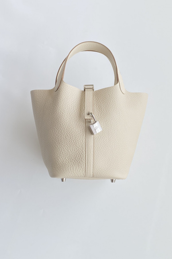 Hermès Picotin Lock Bag 18cm – Milkshake White