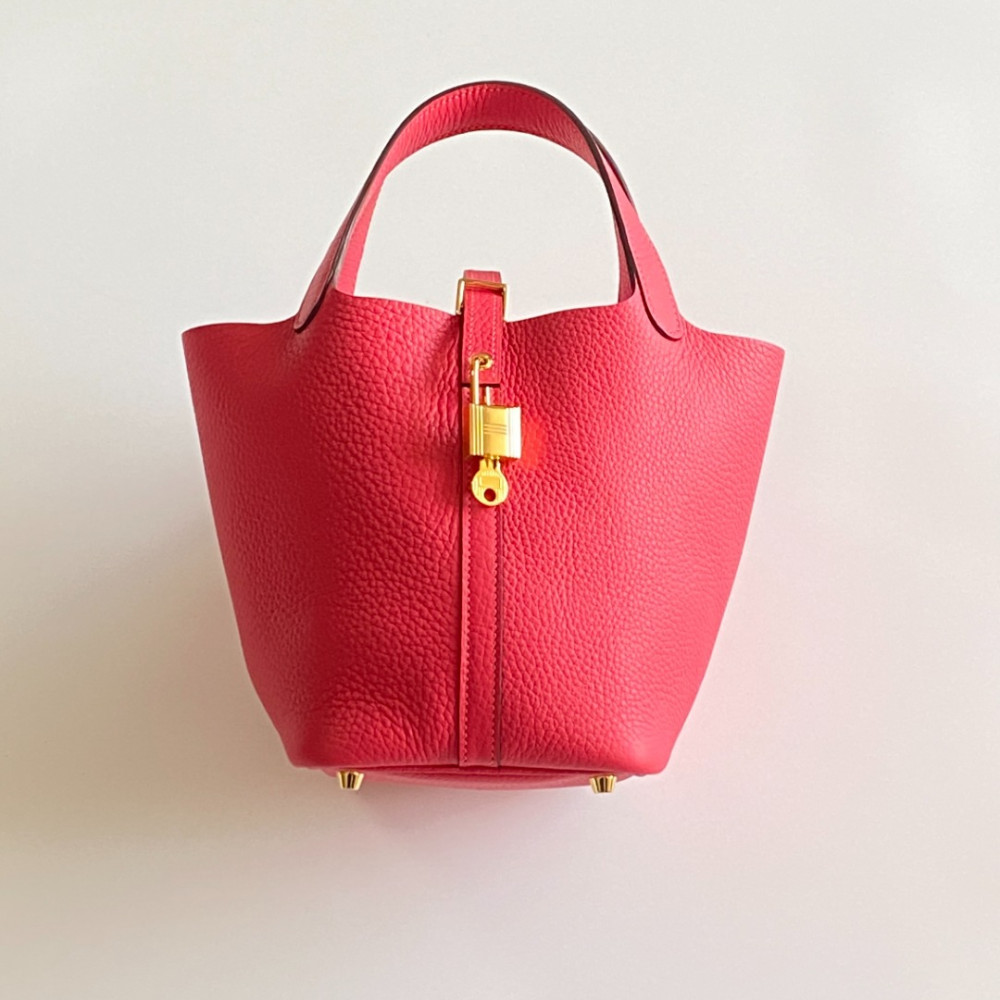 Hermès Picotin Lock Bag 18cm –  National Flag Red