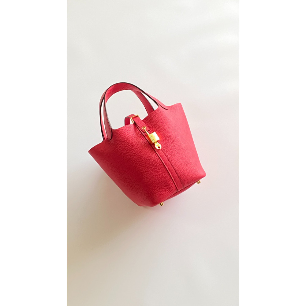 Hermès Picotin Lock Bag 18cm –  National Flag Red