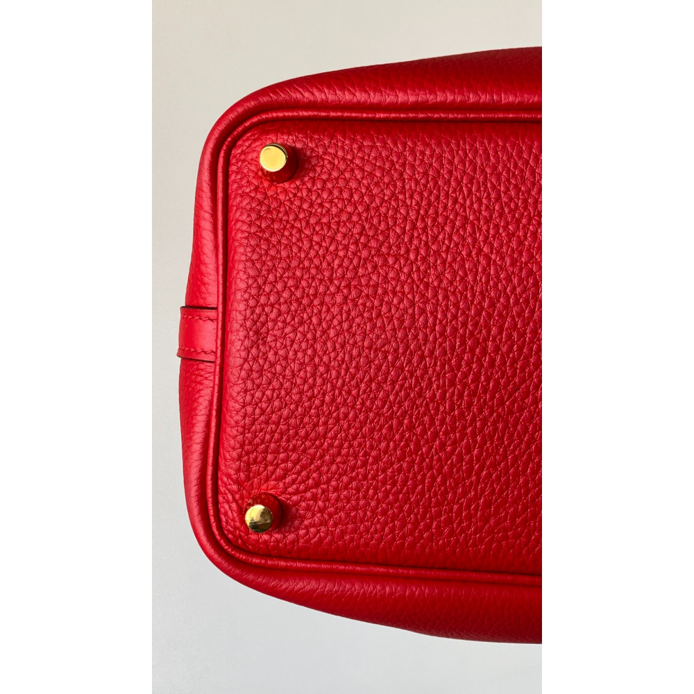 Hermès Picotin Lock Bag 18cm –  National Flag Red