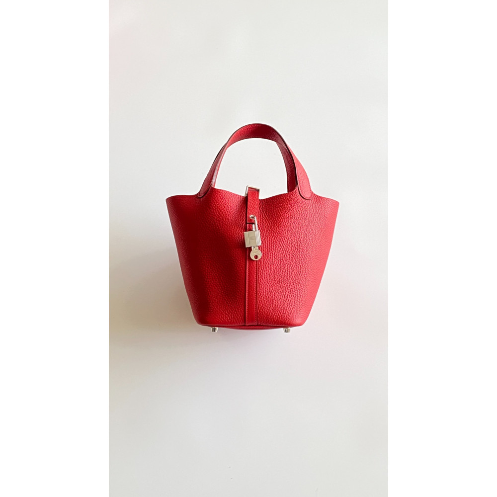 Hermès Picotin Lock Bag 18cm –  National Flag Red