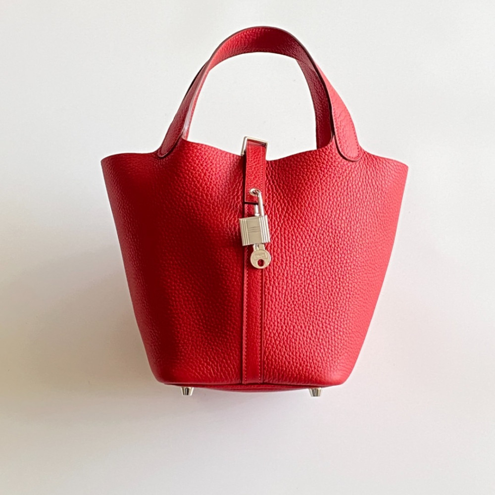 Hermès Picotin Lock Bag 18cm –  National Flag Red