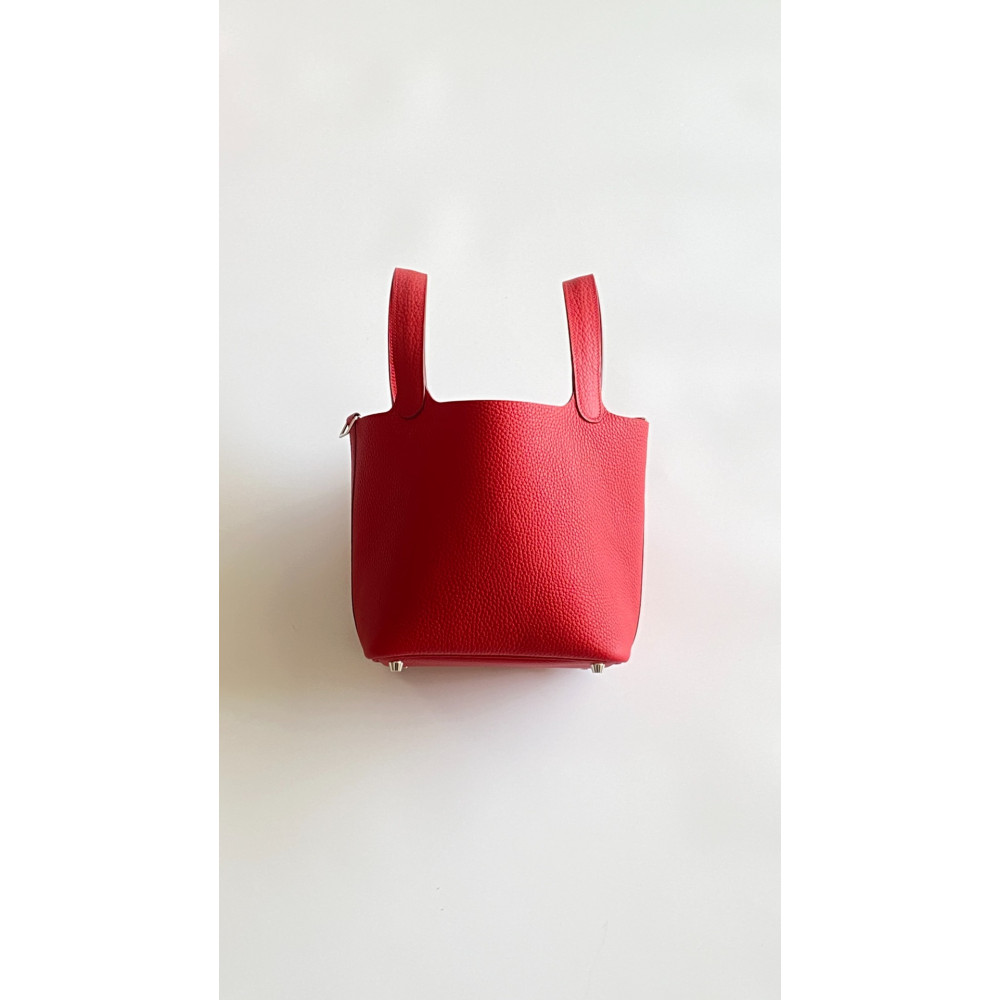 Hermès Picotin Lock Bag 18cm –  National Flag Red