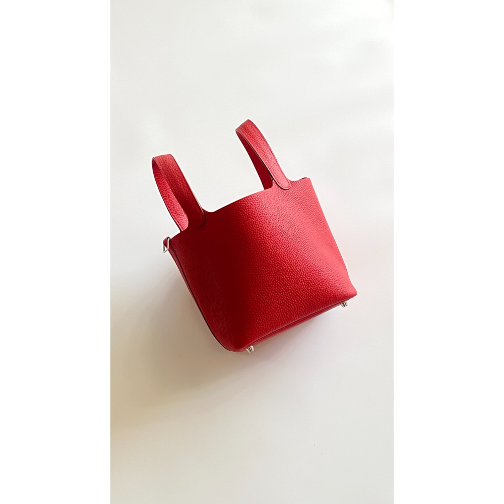 Hermès Picotin Lock Bag 18cm –  National Flag Red