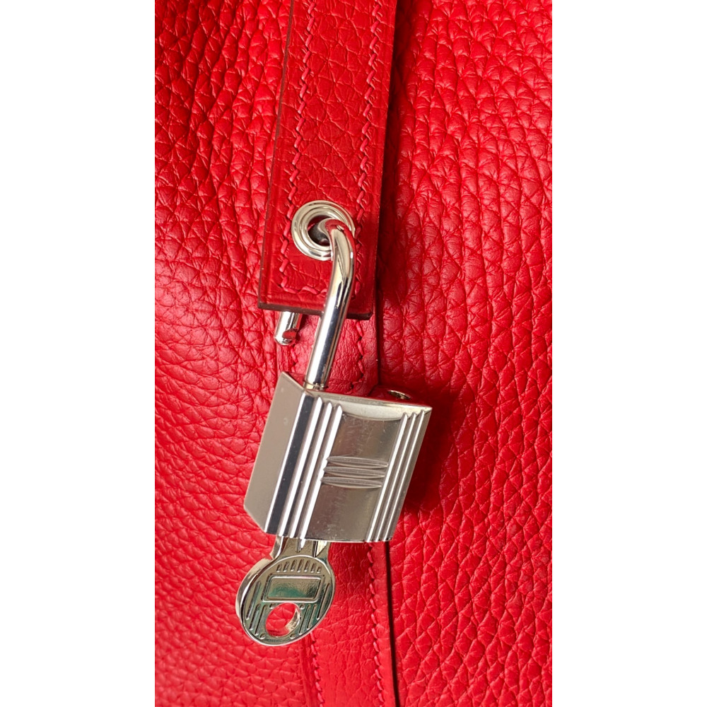 Hermès Picotin Lock Bag 18cm –  National Flag Red
