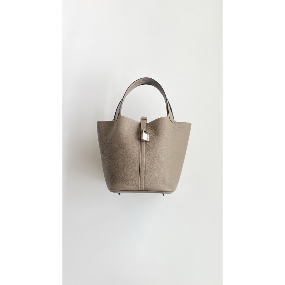 Hermès Picotin Lock Bag 18cm – Asphalt Gray