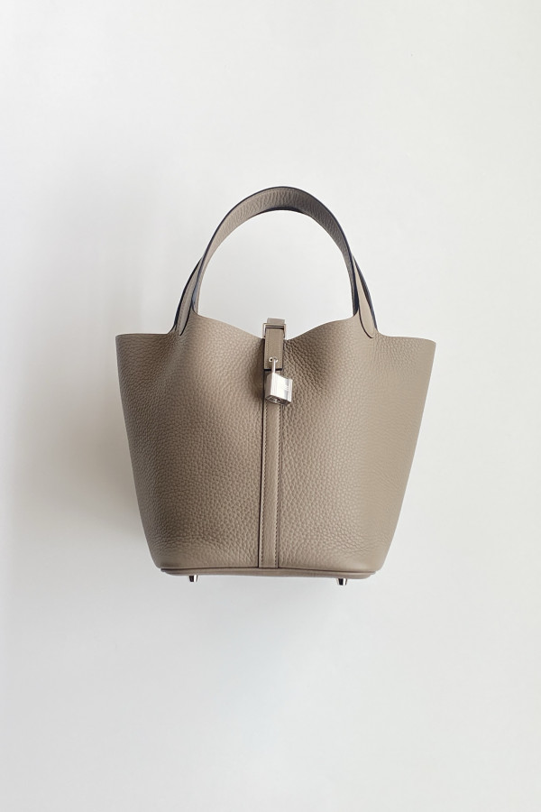 Hermès Picotin Lock Bag 18cm – Asphalt Gray