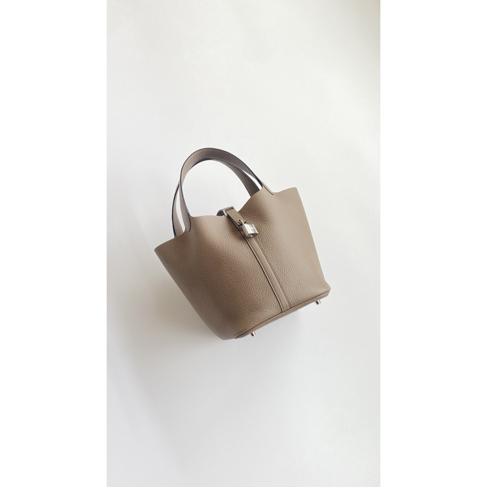 Hermès Picotin Lock Bag 18cm – Asphalt Gray