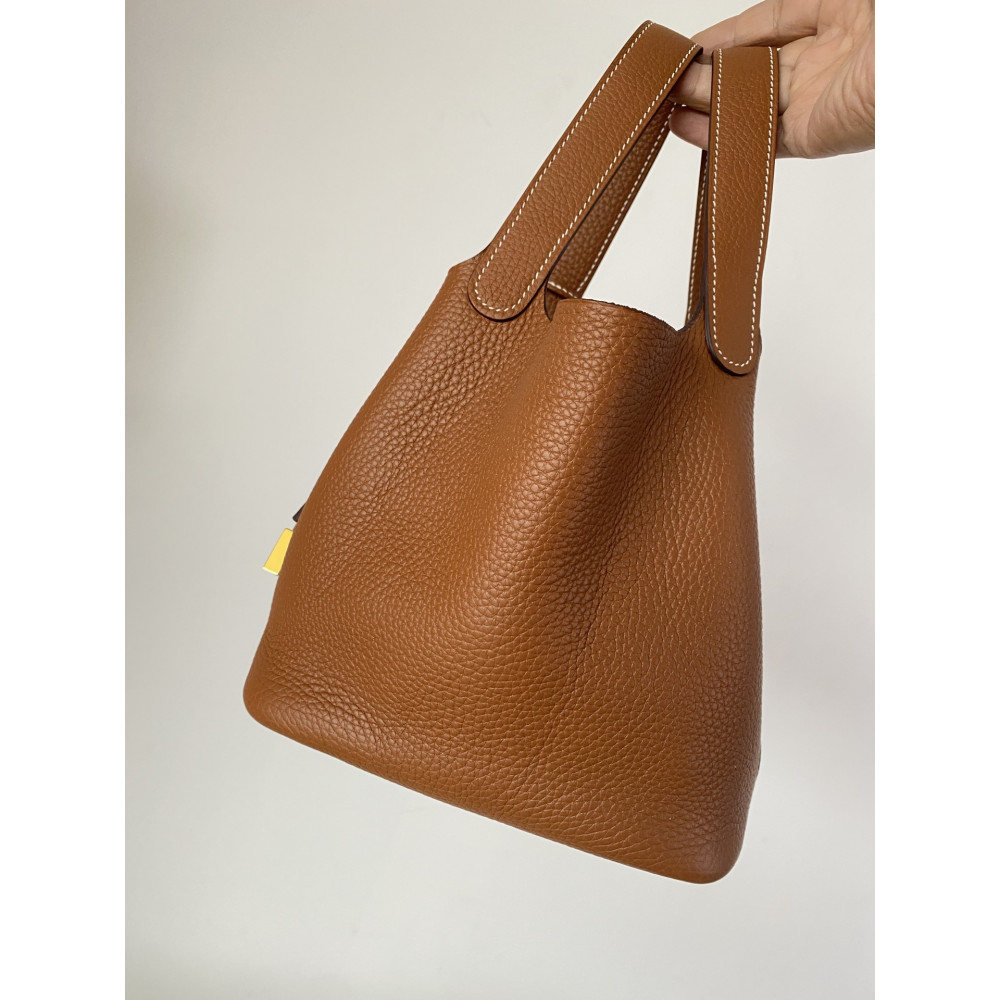 Hermès Picotin Lock Bag 18cm – Golden Brown