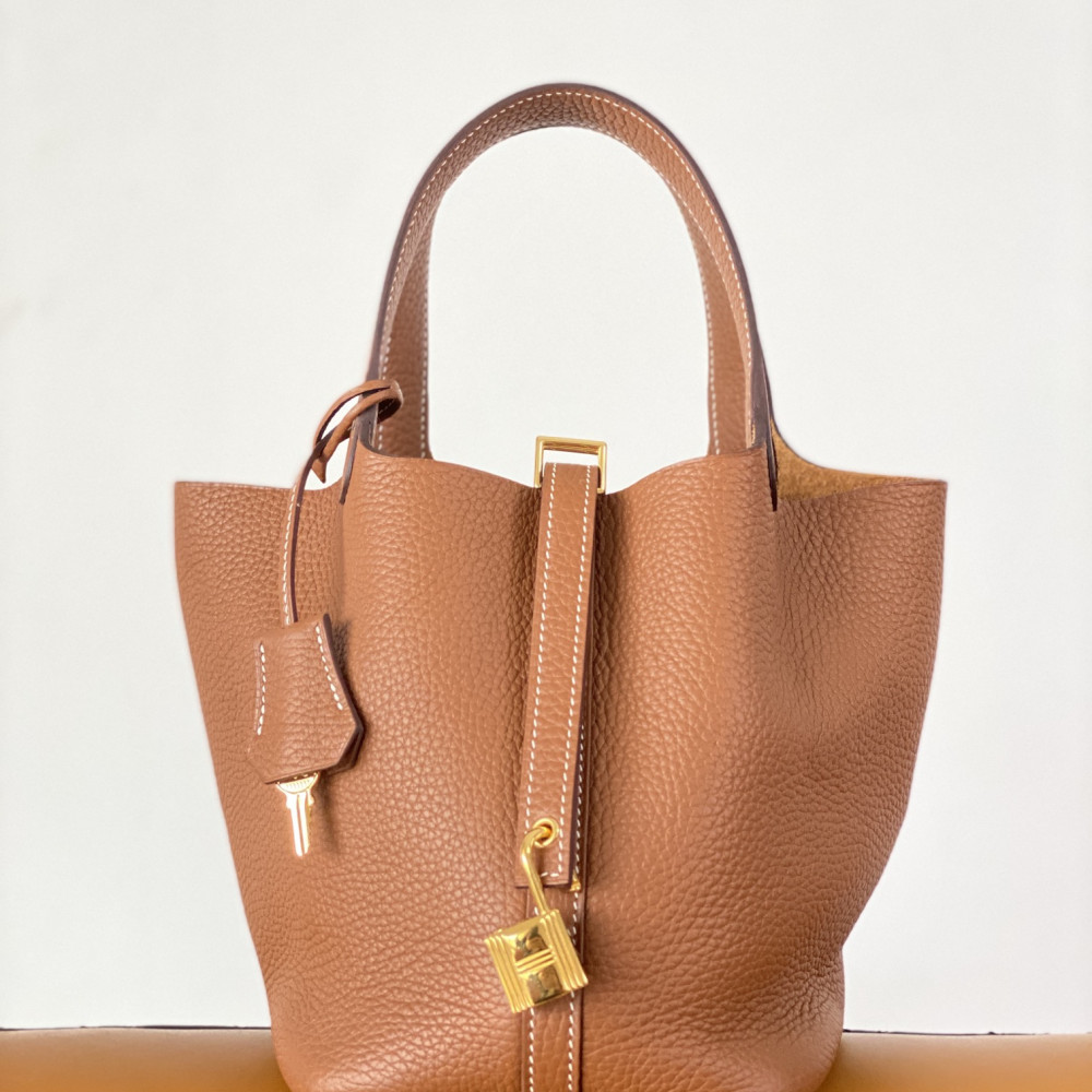 Hermès Picotin Lock Bag 18cm – Golden Brown