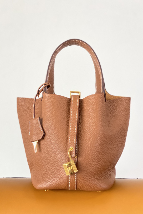 Hermès Picotin Lock Bag 18cm – Golden Brown