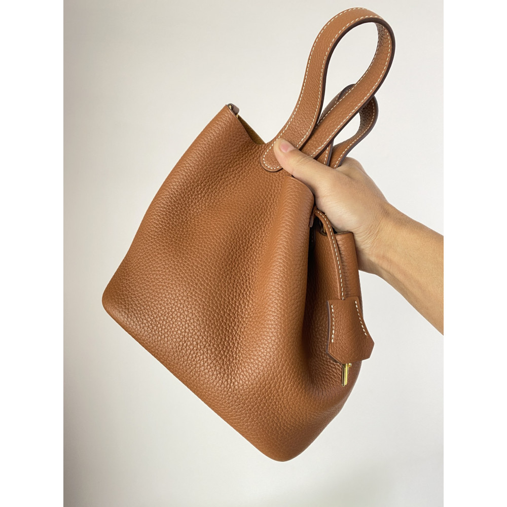 Hermès Picotin Lock Bag 18cm – Golden Brown