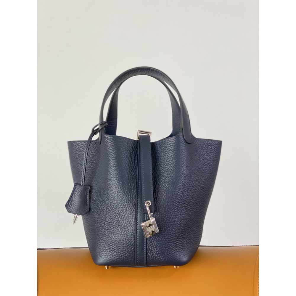 Hermès Picotin Lock Bag 18cm – Midnight Blue