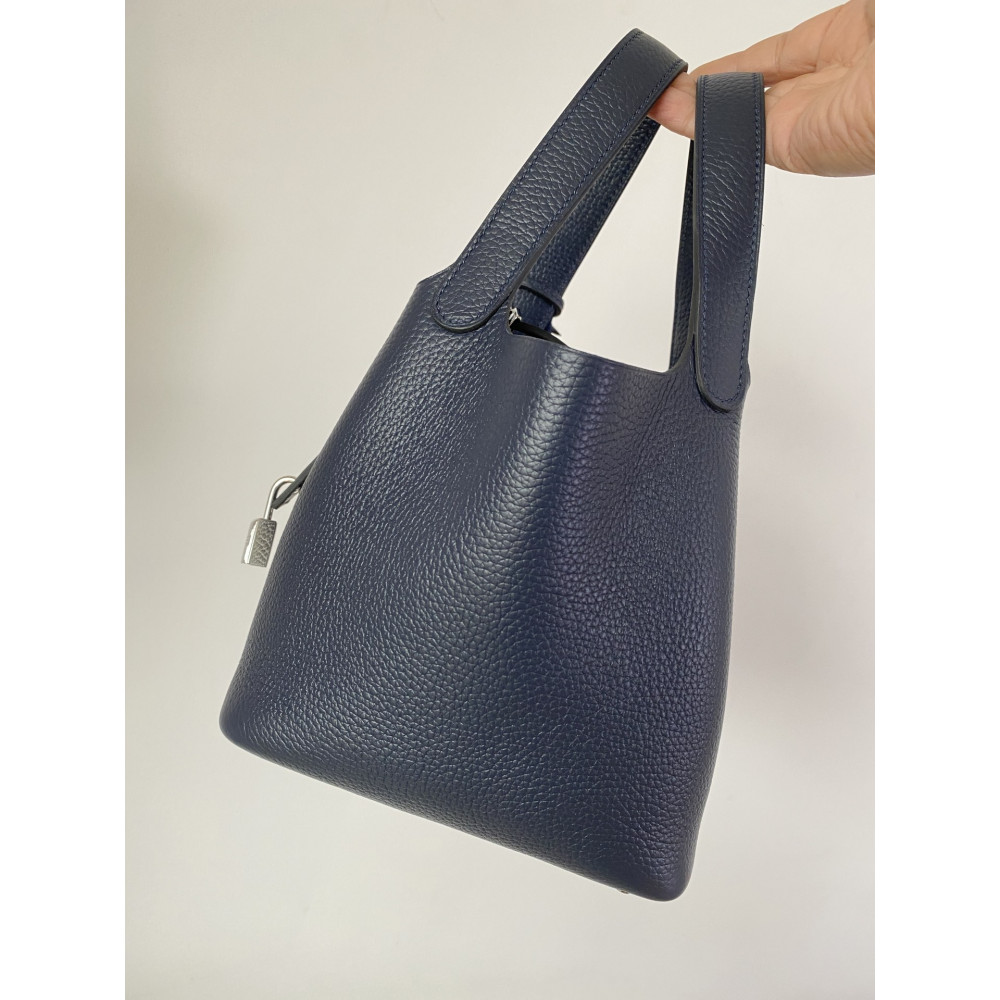 Hermès Picotin Lock Bag 18cm – Midnight Blue