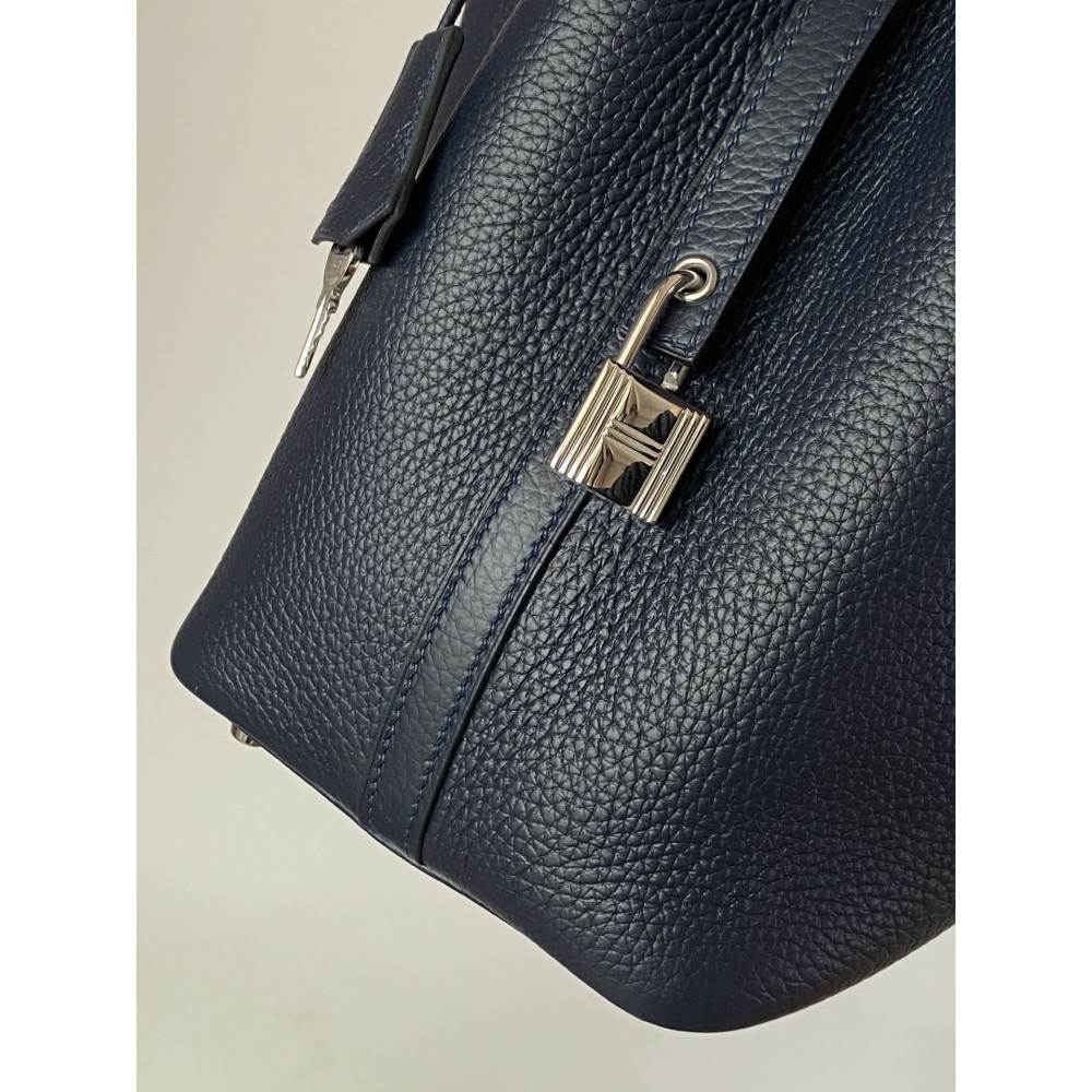 Hermès Picotin Lock Bag 18cm – Midnight Blue