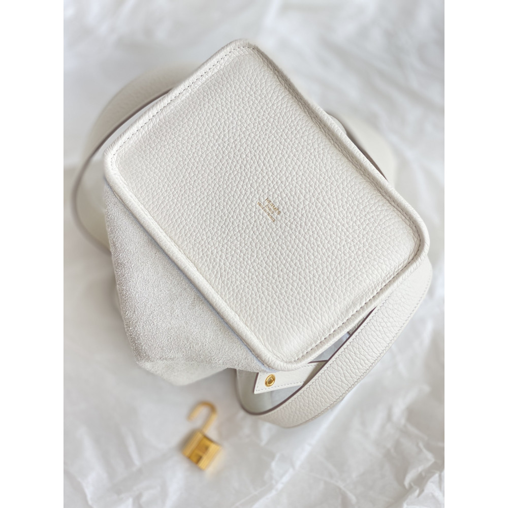 Hermès Picotin Lock Bag 18cm – Milkshake White