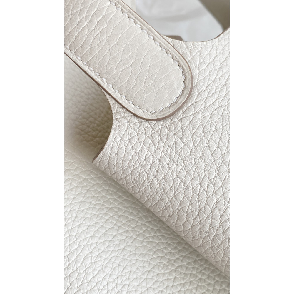 Hermès Picotin Lock Bag 18cm – Milkshake White