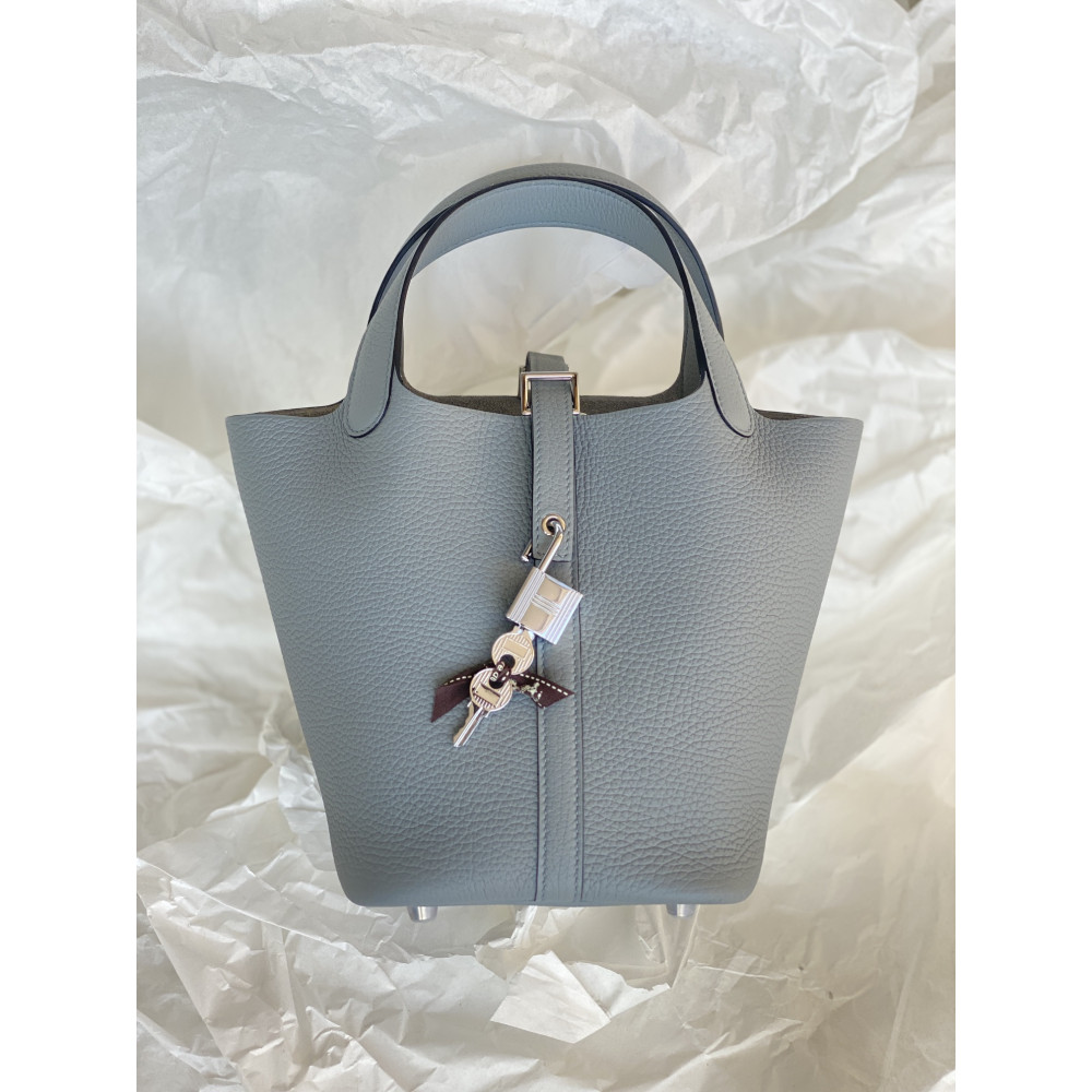Hermès Picotin Lock Bag 18cm – Seagull Gray