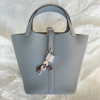 Hermès Picotin Lock Bag 18cm – Seagull Gray