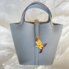 Hermès Picotin Lock Bag 18cm – Seagull Gray